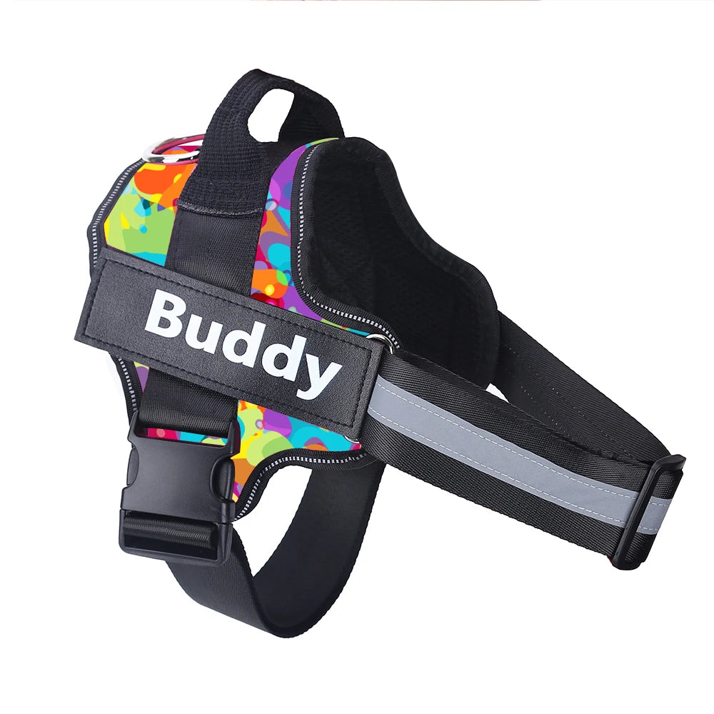 Personalized Dog Harness. NO PULL Reflective Breathable Pet Harness. Vest For Small or Large Dog. Outdoor Walk Training Accessories
