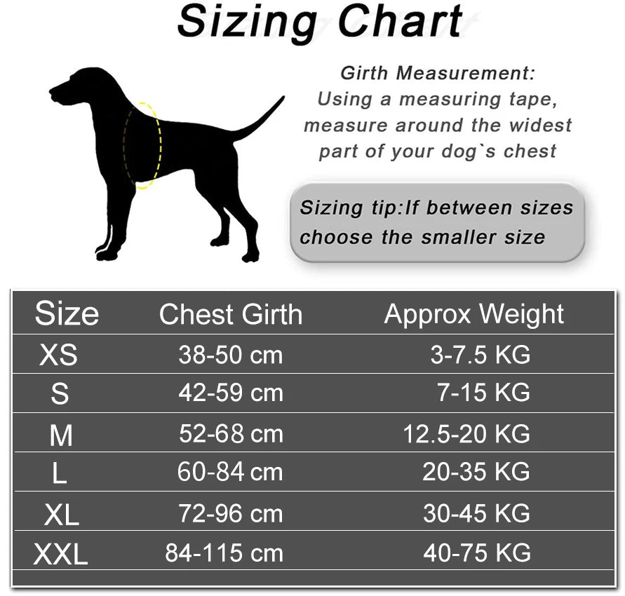 Dog Harness Vest ID Patch Reflective Adjustable