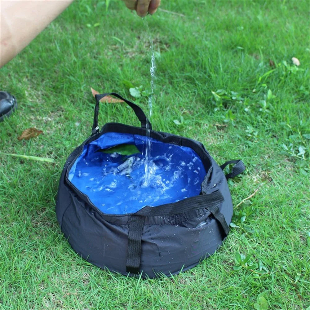 Collapsible Wash Basin Foot Washbasin Travel Fishing Hiking Outdoor Camping Portable Folding Bucket Water Container