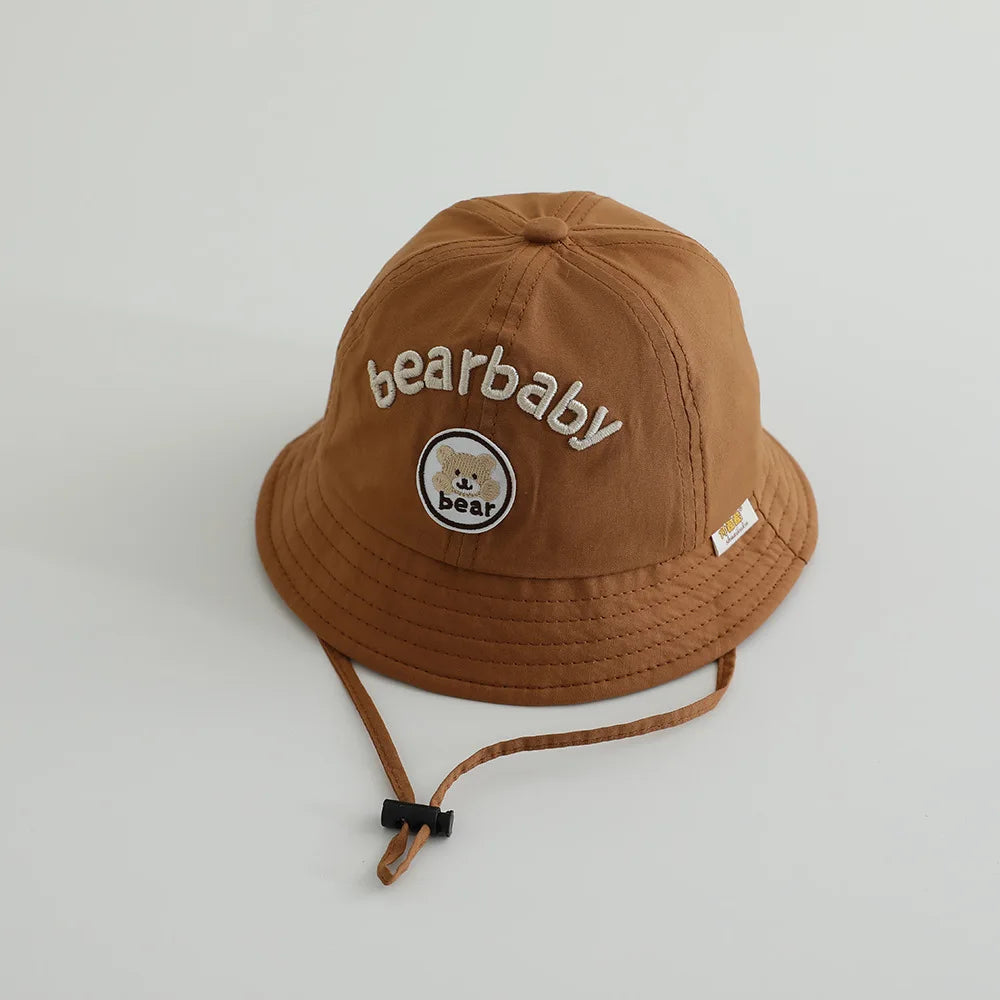Cute Bear Baby Bucket Hats. Boy Girl Summer Uv Protection Fisherman Caps Kids Outdoor Sunshade Panama Basin Caps