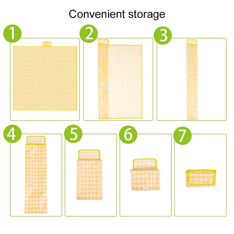 Picnic Mat Spring Outing Camping Supplies Waterproof Moisture-proof Outdoor Portable Storage Suitable for Beach Grassland TMZ