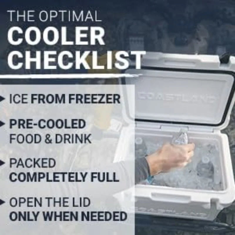 Cooler Premium Insulated Cooler, Small Ice Chest for Tight Spaces,