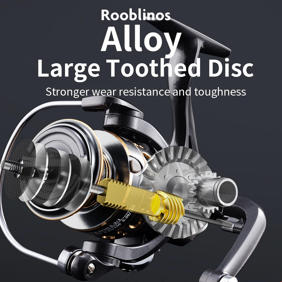 Fishing Reel Alloy Spool Anti-Reverse Lightweight for Saltwater/Freshwater
