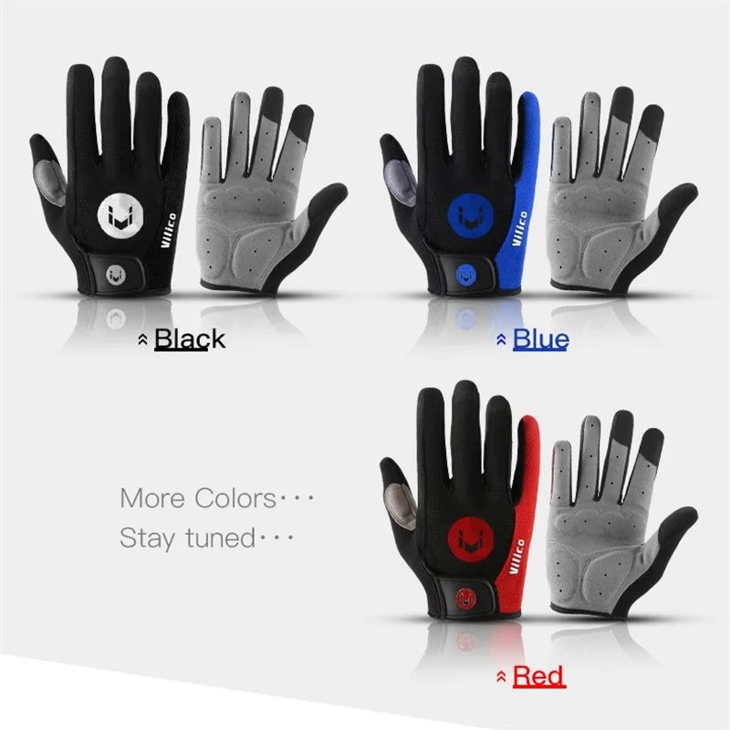 Cycling Gloves Full Finger Men Women Riding Motorcycle Hiking Gloves
