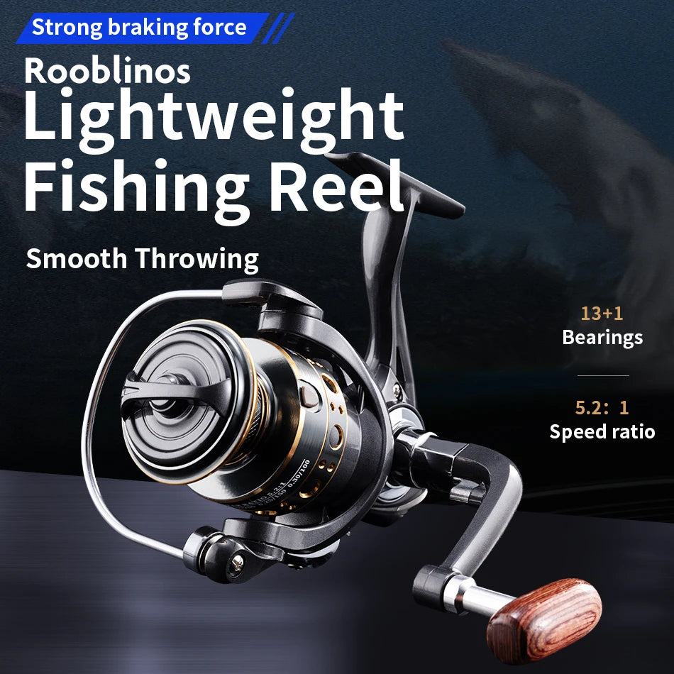 Fishing Reel Alloy Spool Anti-Reverse Lightweight for Saltwater/Freshwater