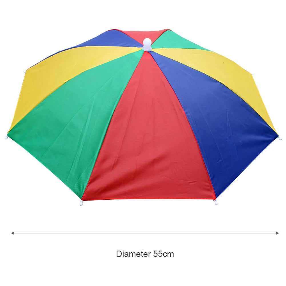 Umbrella Hat Foldable Fishing Sunshade Headwear Cap Waterproof Camping Beach Fishing Hat