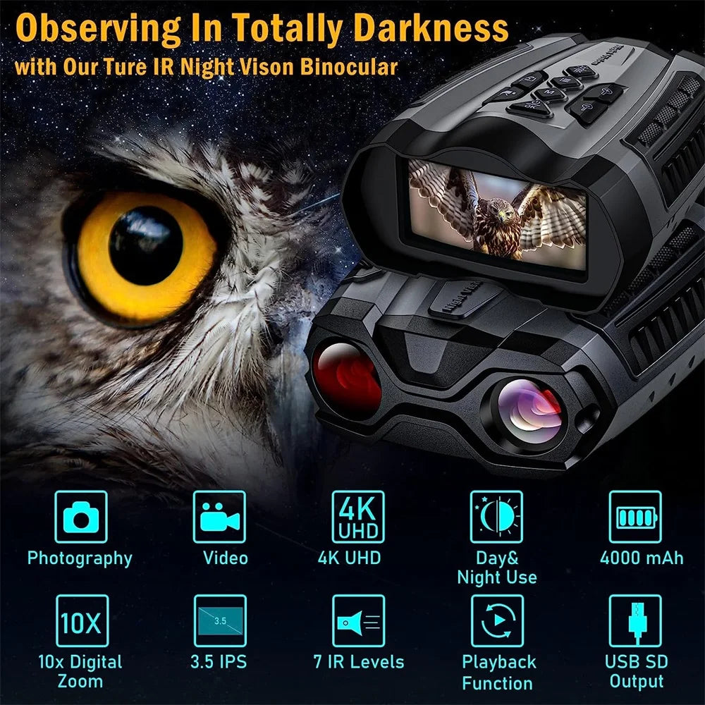 Digital Binocular Telescope Camera Professional Infrared Night Vision Binoculars for Hunting Camping