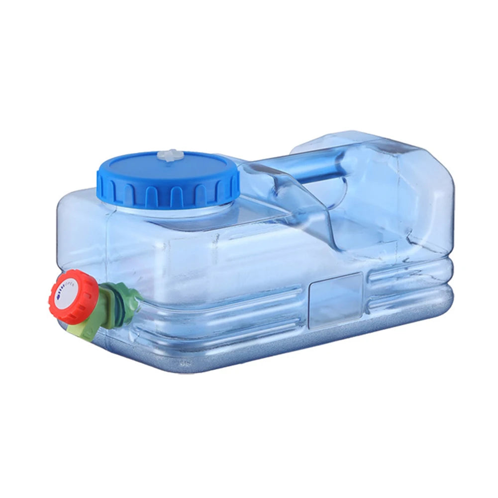 Outdoor Water Bucket With Spigot, Leakproof Camping Water Tank Water Container With Detachable Faucet