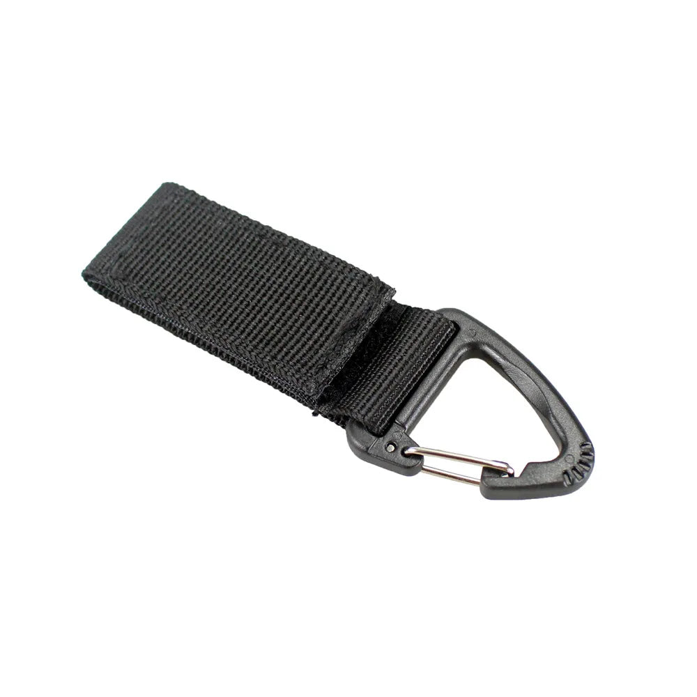 Outdoor Camping Hiking MultiTool Molle Webbing Clip Keychain Clasp Hook Carabiner Fastener Hook Buckle