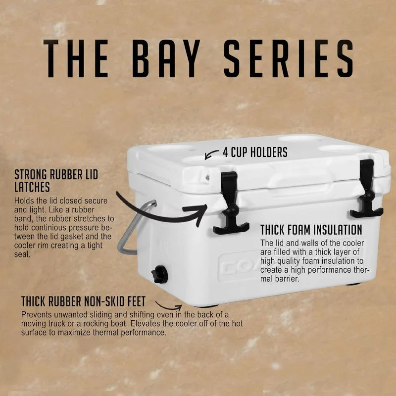 Cooler Premium Insulated Cooler, Small Ice Chest for Tight Spaces,
