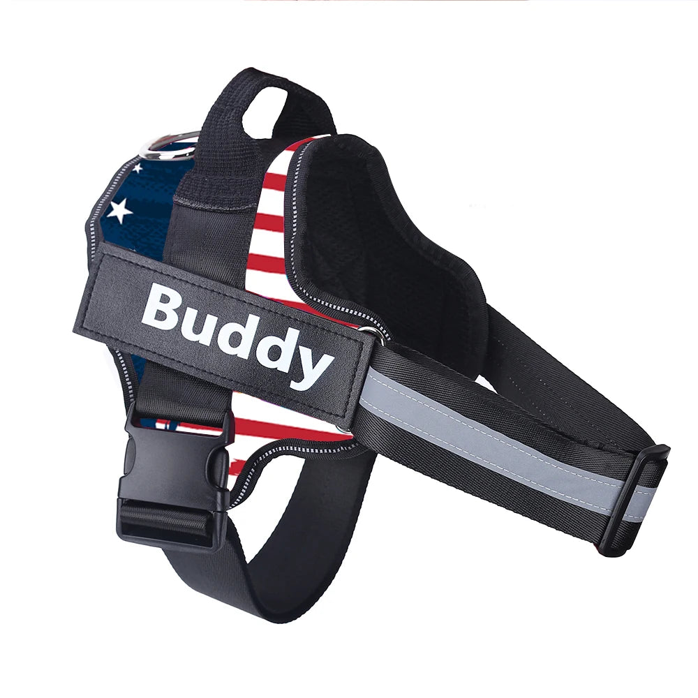 Personalized Dog Harness. NO PULL Reflective Breathable Pet Harness. Vest For Small or Large Dog. Outdoor Walk Training Accessories