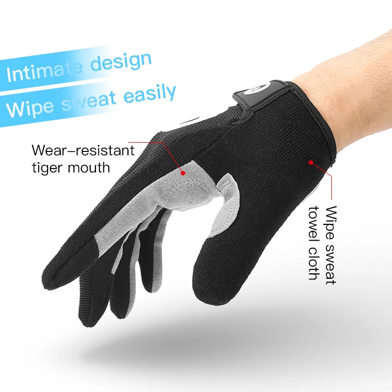 Cycling Gloves Full Finger Men Women Riding Motorcycle Hiking Gloves