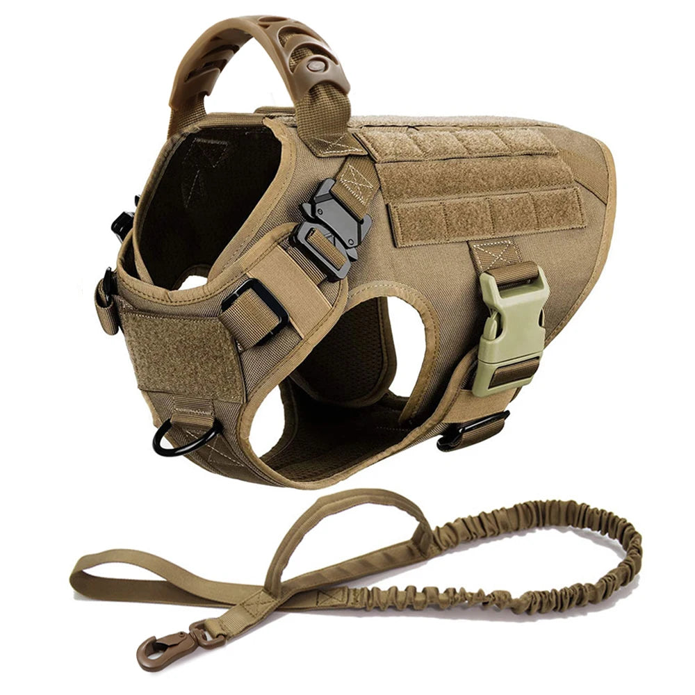 Large Dog Harness And Leash Set, Training Walking Vest Dog Harness And Collar For Medium Large Dogs