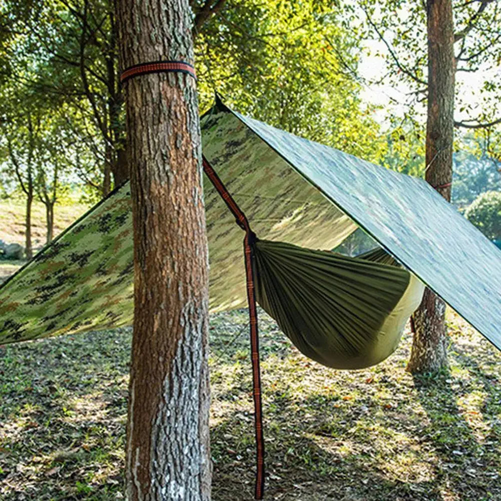 Outdoor Waterproof Tarp Camouflage Outdoor Rain Canopy Portable Shade Uv Survival Mat for Picnic BBQ Camping Outdoor