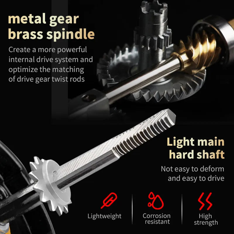 Two-Hand Rotating Fishing Reel, Aluminum Alloy Body, Left/Right Hands Can Be Changed, Freshwater and Saltwater