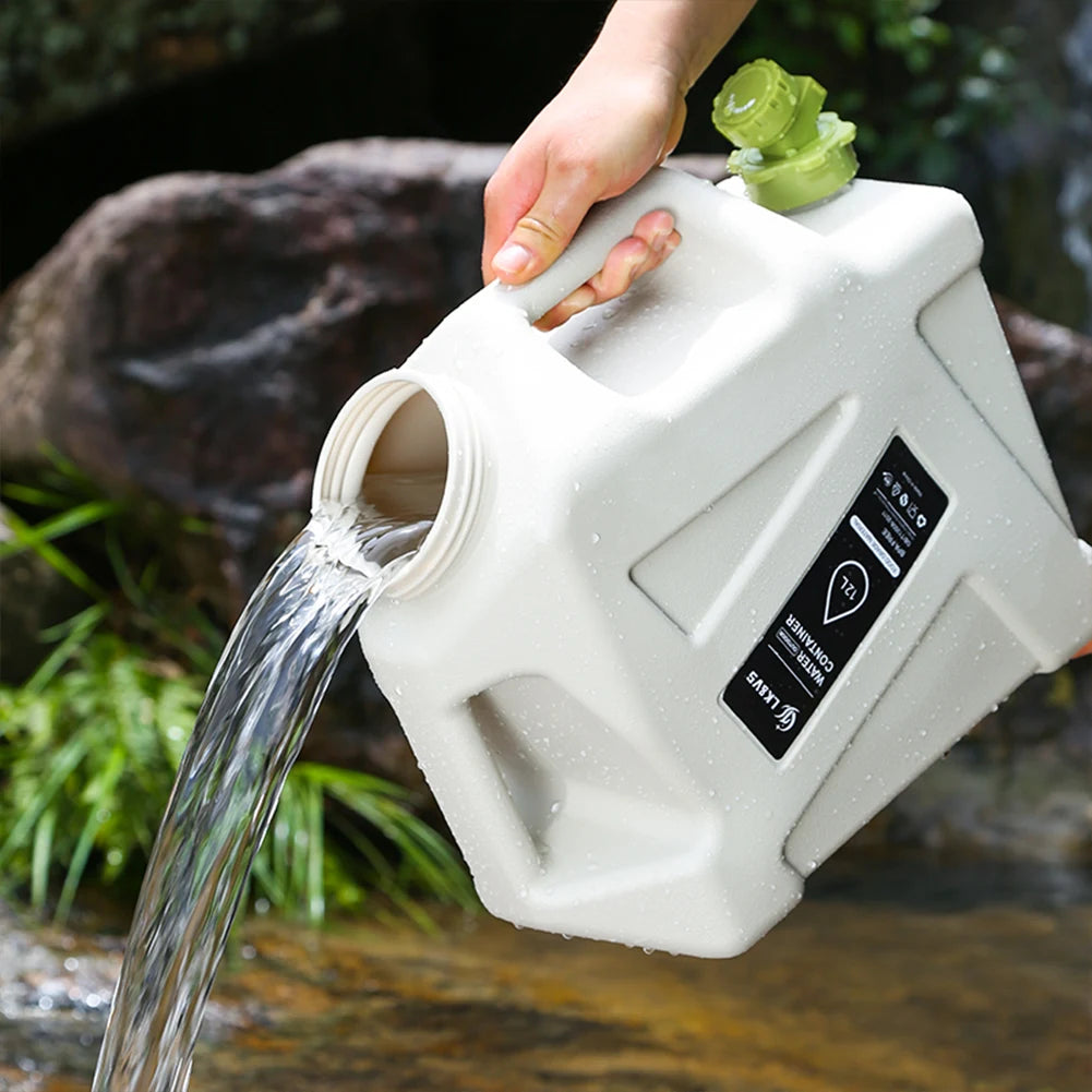 Drinking Water Container with Spigot, Leakproof Camping Water Tank Large Capacity Water Storage Carrier