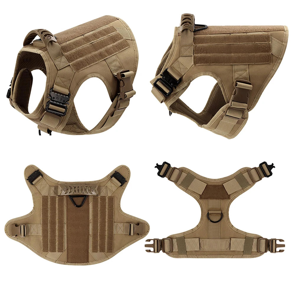 Large Dog Harness And Leash Set, Training Walking Vest Dog Harness And Collar For Medium Large Dogs