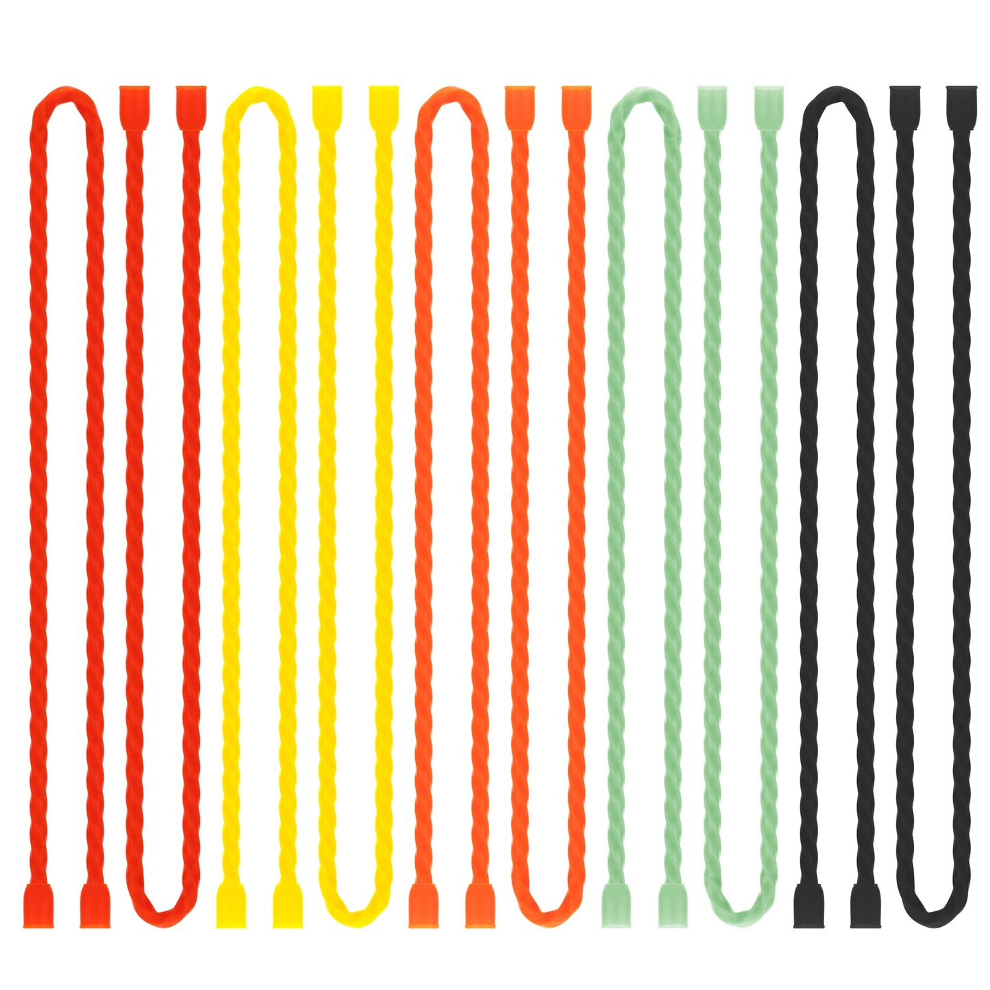 Silicone Cable Ties, Bendable Reusable Rubber Twist Ties Flexible ties