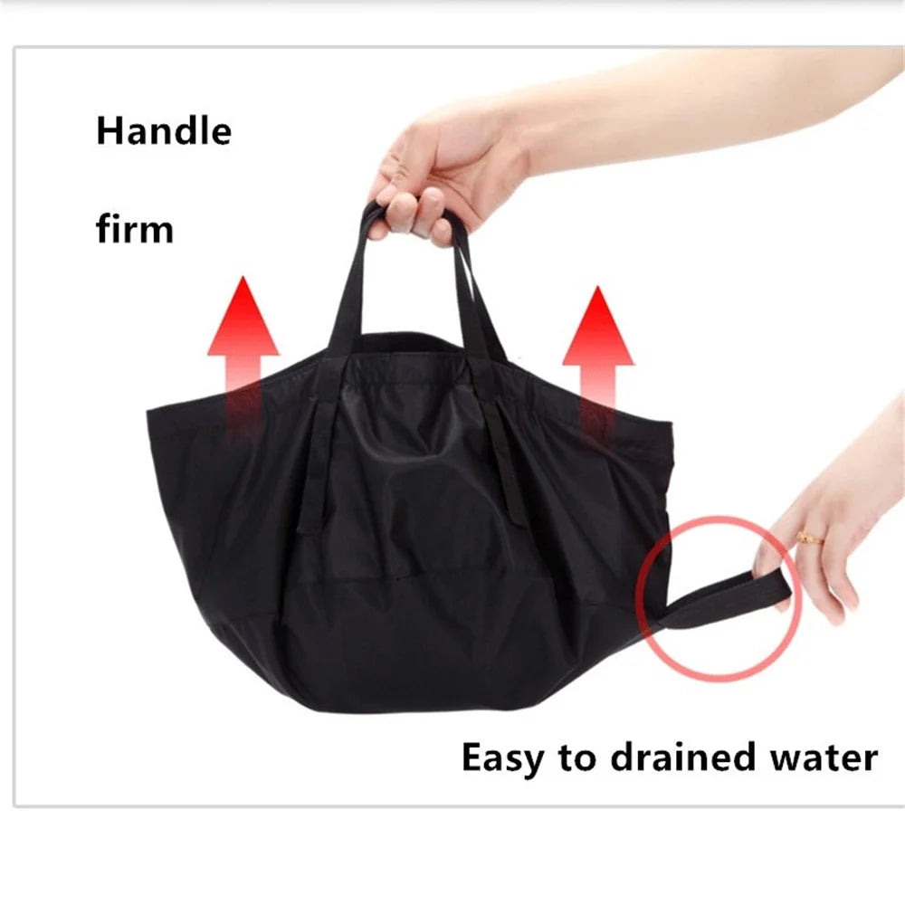 Collapsible Wash Basin Foot Washbasin Travel Fishing Hiking Outdoor Camping Portable Folding Bucket Water Container