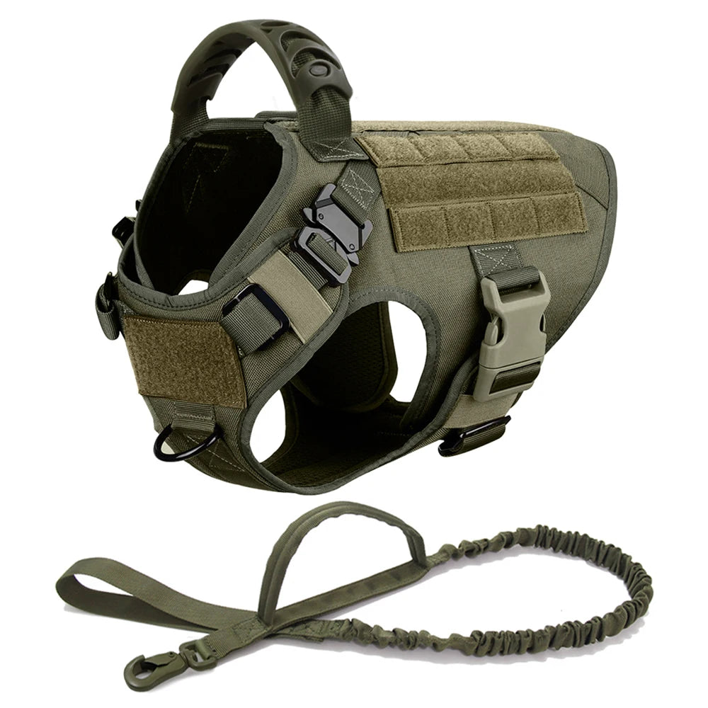 Large Dog Harness And Leash Set, Training Walking Vest Dog Harness And Collar For Medium Large Dogs