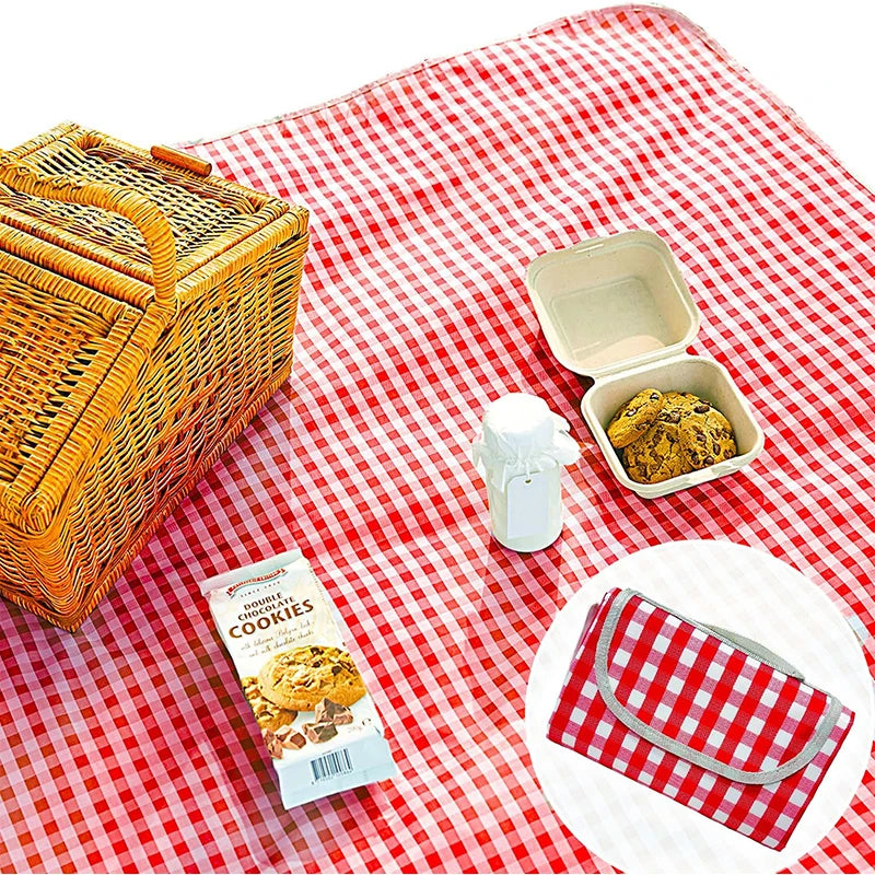 Picnic Mat Spring Outing Camping Supplies Waterproof Moisture-proof Outdoor Portable Storage Suitable for Beach Grassland TMZ