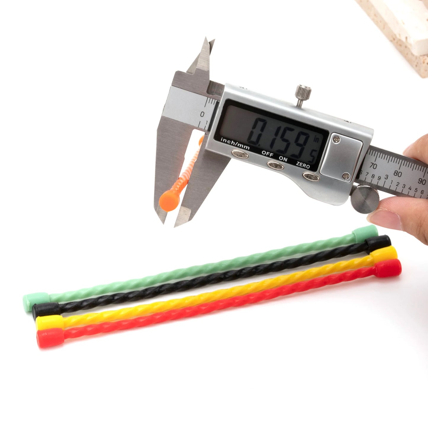 Silicone Cable Ties, Bendable Reusable Rubber Twist Ties Flexible ties