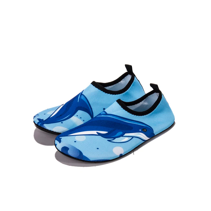 Kids Water Sport Beach Swimming Socks Girl Thin Multi Prints Anti Slip Fitness Yoga Dance Swim Surf Diving Underwater Shoes