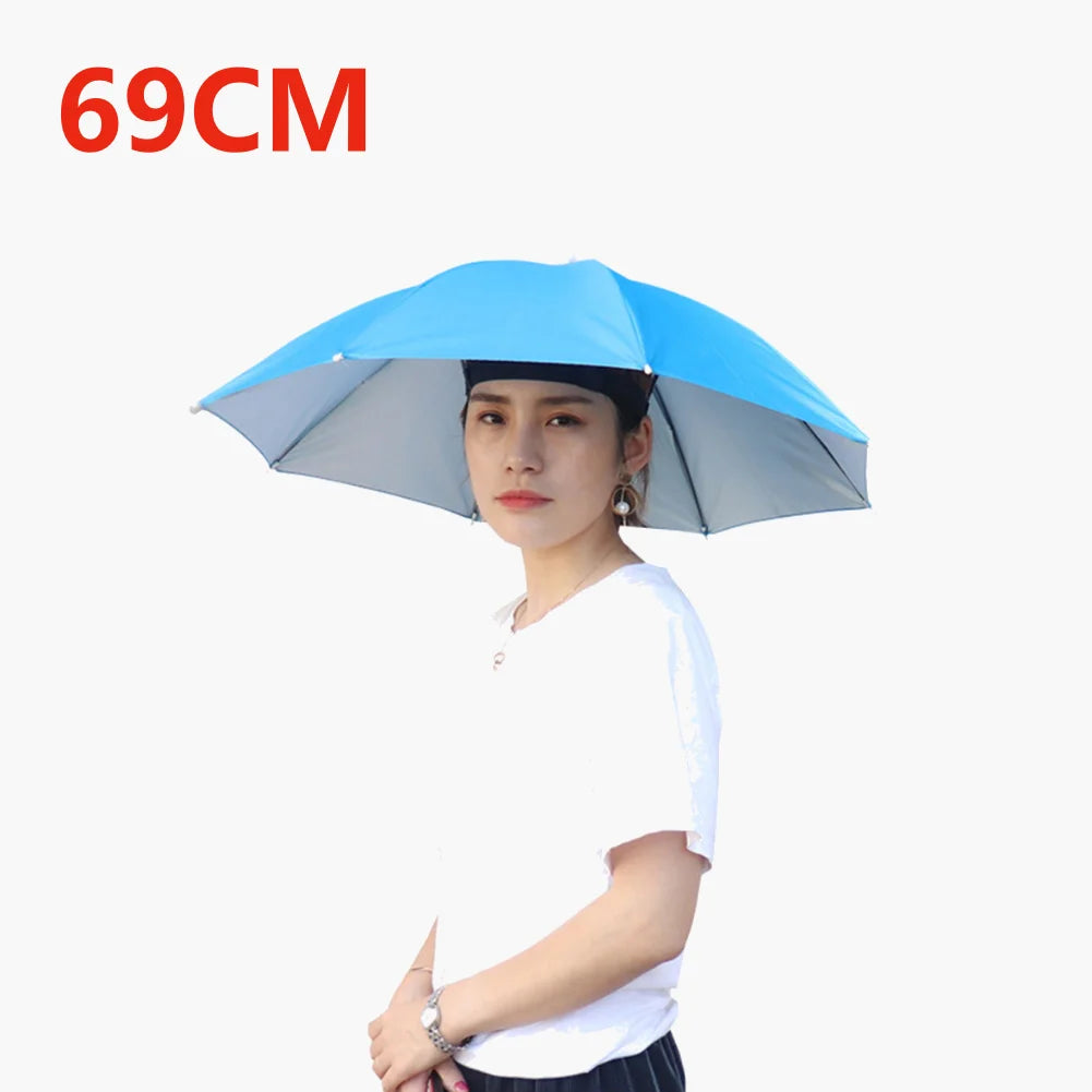 Umbrella Hat Foldable Fishing Sunshade Headwear Cap Waterproof Camping Beach Fishing Hat