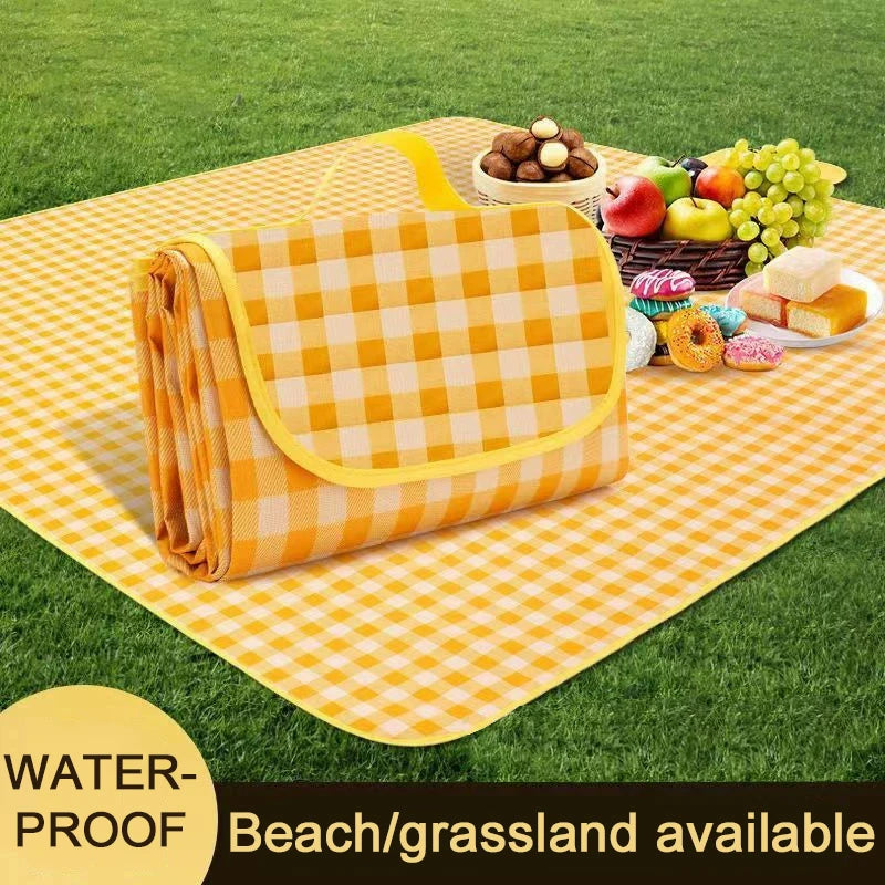 Picnic Mat Spring Outing Camping Supplies Waterproof Moisture-proof Outdoor Portable Storage Suitable for Beach Grassland TMZ
