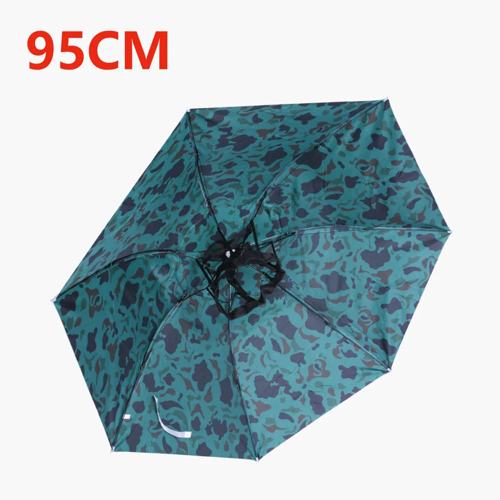 Umbrella Hat Foldable Fishing Sunshade Headwear Cap Waterproof Camping Beach Fishing Hat