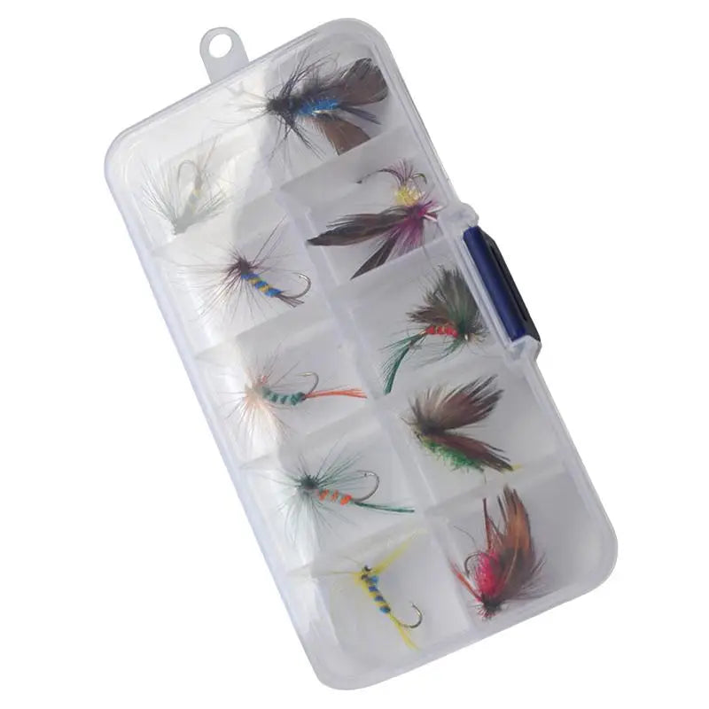 Fly Assortment Trout Hook 10 Pieces Lures Hook Fly Assortment Sturdy Fly Fishing Hook Fly Fishing Kit for Saltwater Freshwater