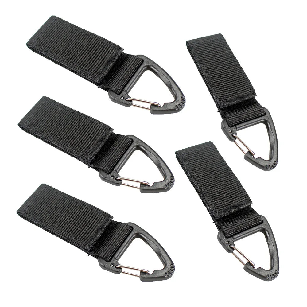 Outdoor Camping Hiking MultiTool Molle Webbing Clip  Keychain Clasp Hook Carabiner Fastener Hook Buckle