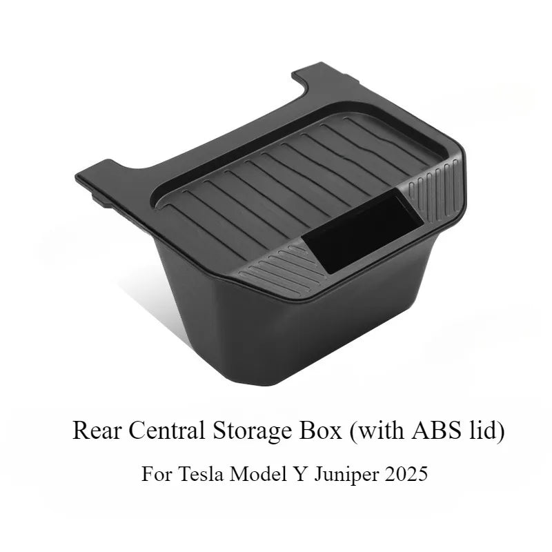 Tesla Model Y Juniper 2025, Front Seat Storage Box, Under Seat Organizer Trash Can Car Interior Accessories