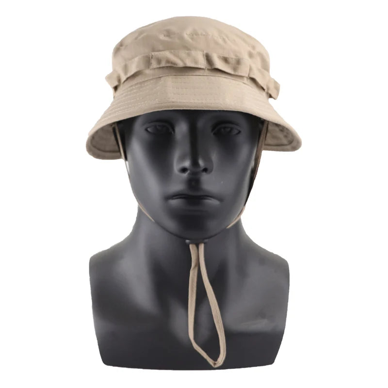 Men & Women Top Camo Summer Casual Tactical Boonie Hats Camouflage. Travel Bucket Hat Hunting Fishing Adjustable Jungle Bush Cap