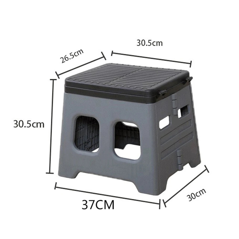 Portable Folding Toilet with Lid, Foldable Outdoor Camp Toilet Folding Truck Toilet for Camping Travel