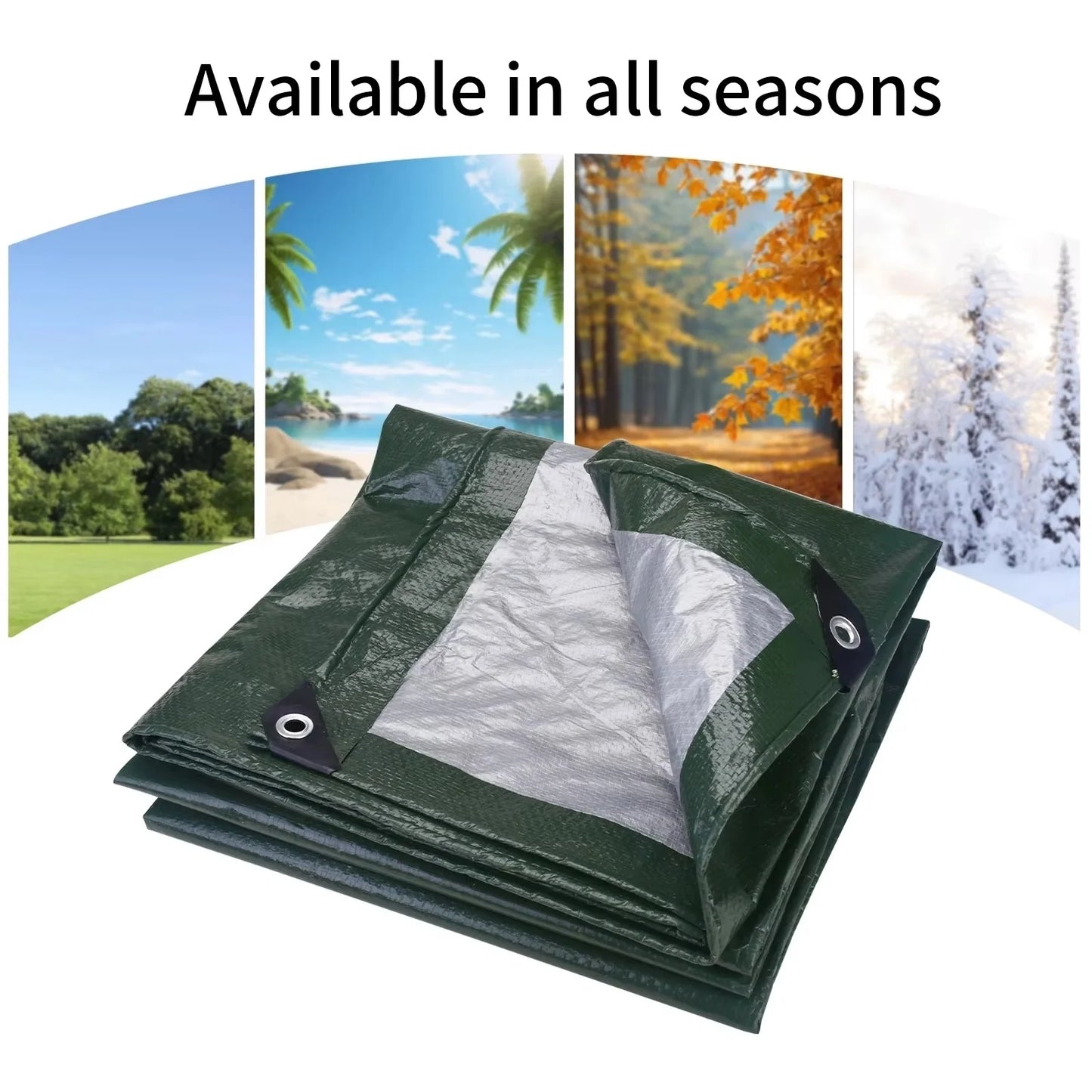 Massive Tarpaulin , Heavy-Duty 3mx4m/3m  Tarp, Rain Cover, Reinforced, Multipurpose for Outdoor Garden, Backyard Awning and Cano