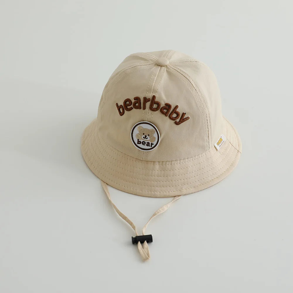 Cute Bear Baby Bucket Hats. Boy Girl Summer Uv Protection Fisherman Caps Kids Outdoor Sunshade Panama Basin Caps