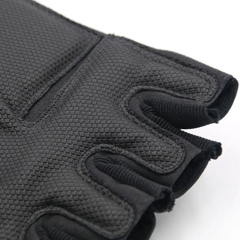 Outdoor Fingerless Gloves Hard Finger, Horseback Riding, Hiking Half Finger Gloves
