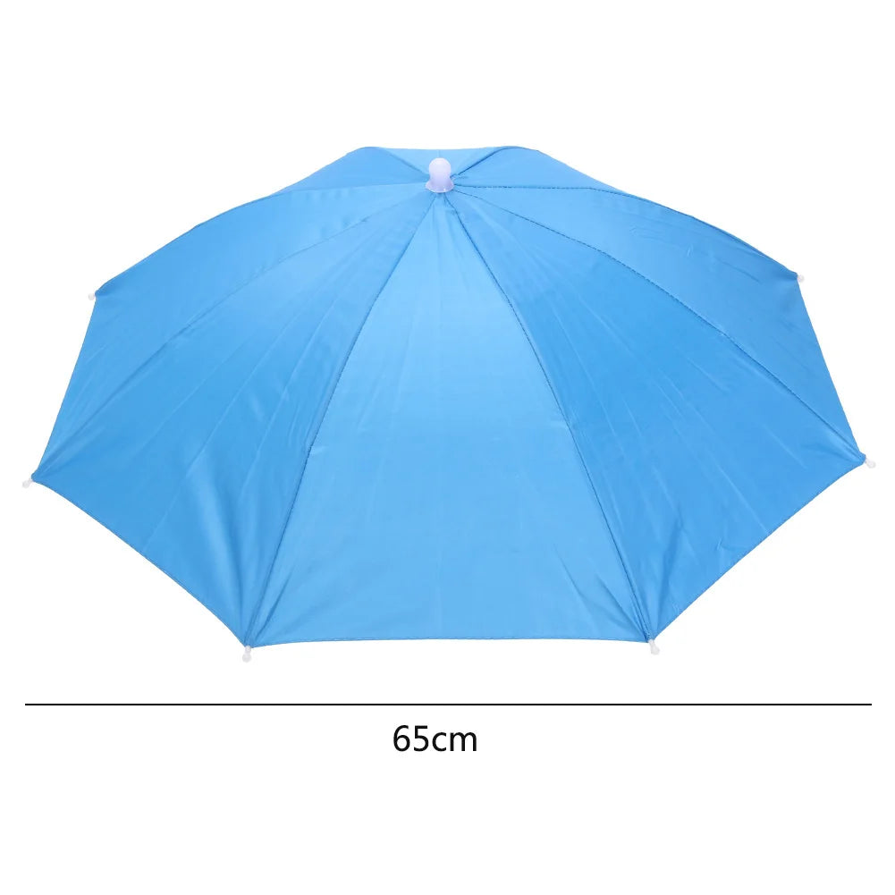 Umbrella Hat Foldable Fishing Sunshade Headwear Cap Waterproof Camping Beach Fishing Hat