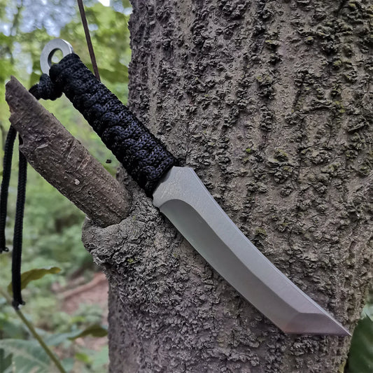 High carbon S.S. Fixed Blade Knife.  Knife for Hunting Camping and Field Survival Tactical Combat Outdoor