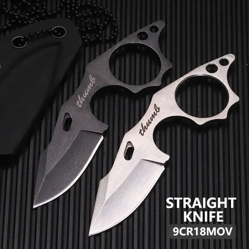 Portable Mini Tactical Fixed Blade Chain Knife Stainless stee' Small Pocket Knives' Survival Outdoor Camping Tool