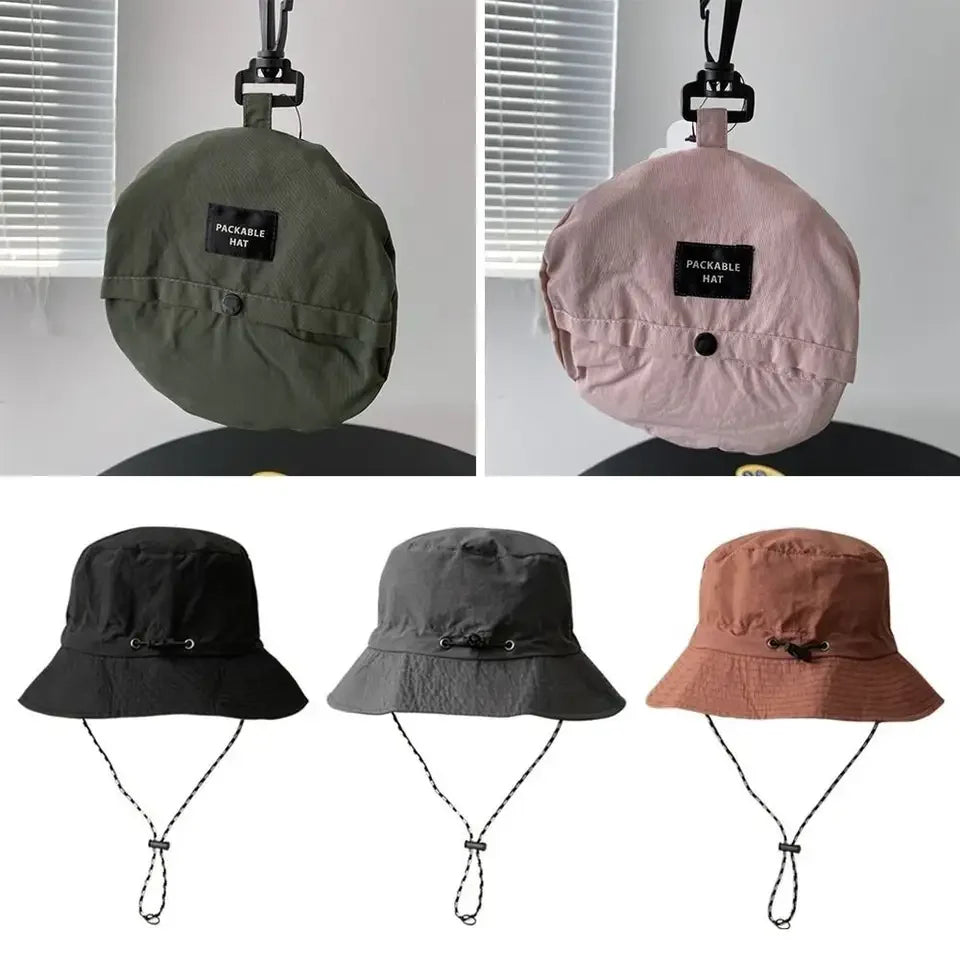 Foldable Waterproof Fisherman Hat Unisex. Summer Sun Protection Cap for Camping Hiking Mountaineering Outdoor Activities