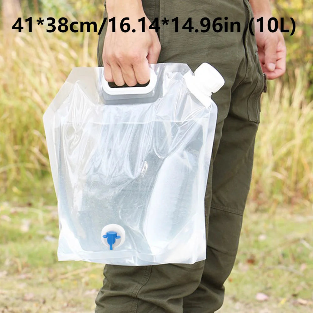 Drinking Water Container with Spigot, Leakproof Camping Water Tank Large Capacity Water Storage Carrier