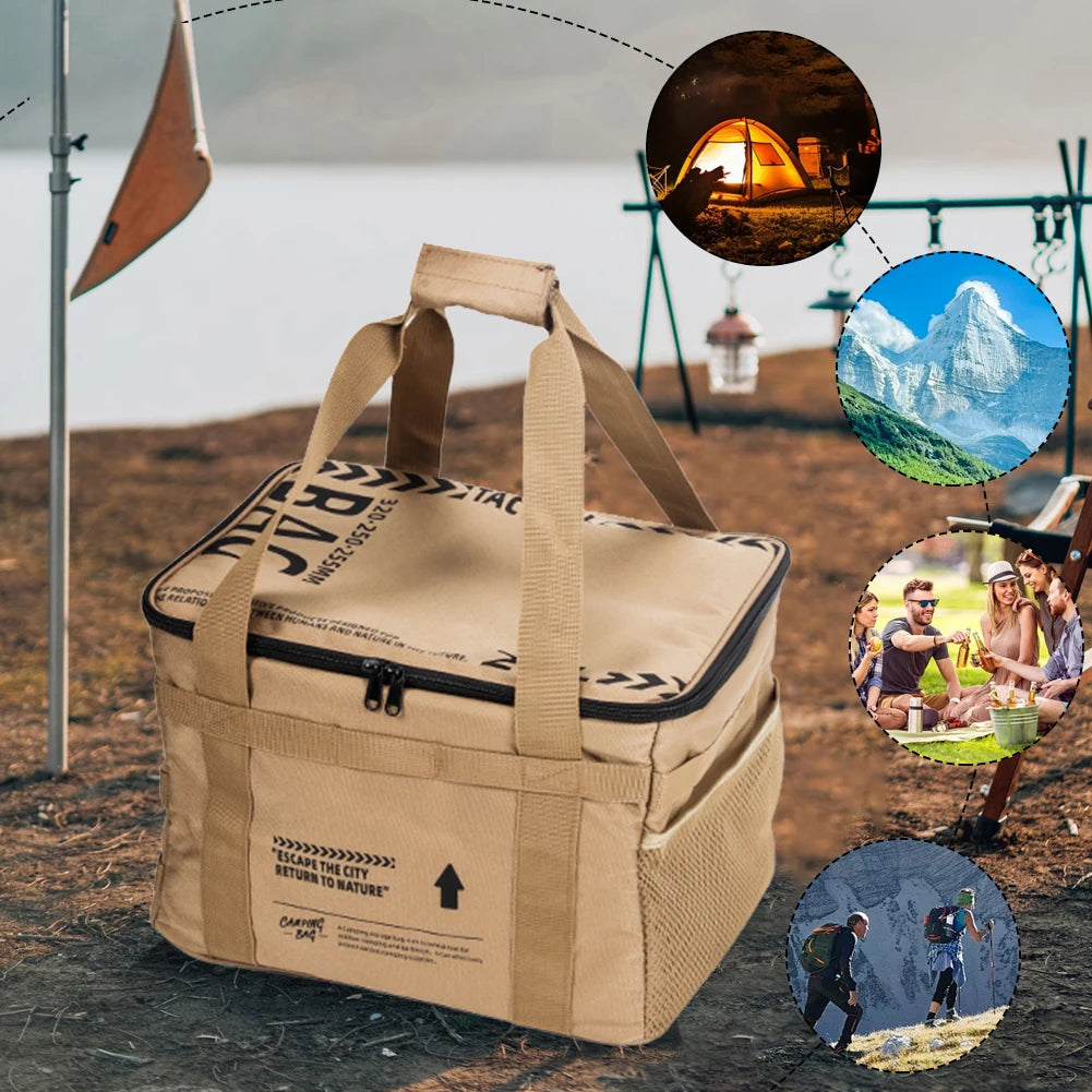 Picnic Bag Cookware Storage Bag Portable Camping Storage Bag Large Capacity Storage Bag