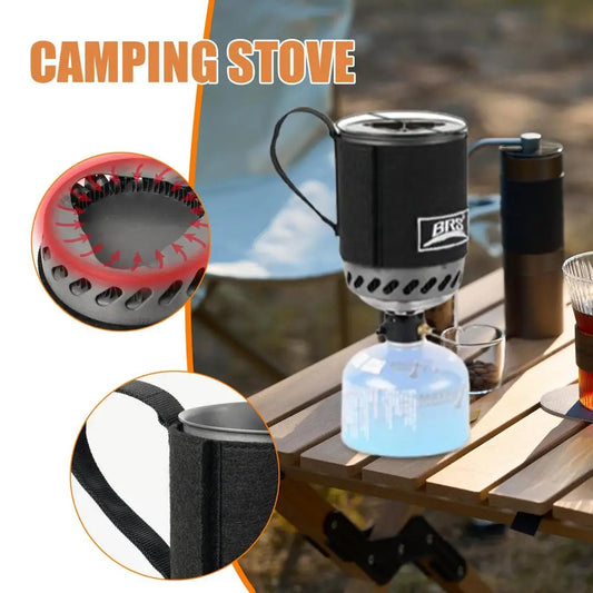 Camping Integrated Heat Collecting Pot Burner Ultralight Portable Hiking Furnace Outdoor Cooking Backpacking Stove System