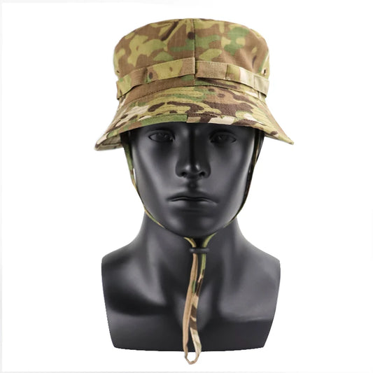 Men & Women Top Camo Summer Casual Tactical Boonie Hats Camouflage. Travel Bucket Hat Hunting Fishing Adjustable Jungle Bush Cap