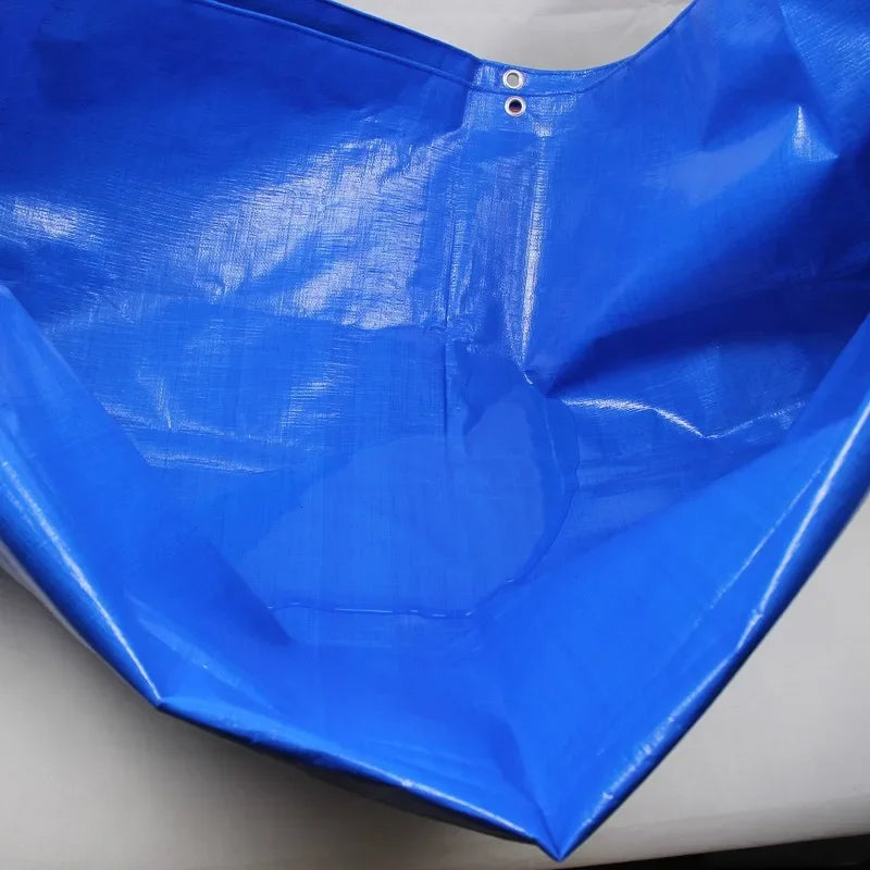 Waterproof Blue Orange Plastic PE Tent Tarp.  UV Protective Tarp Awnings. Awnings Summer Backyard Gardens Rain Cover