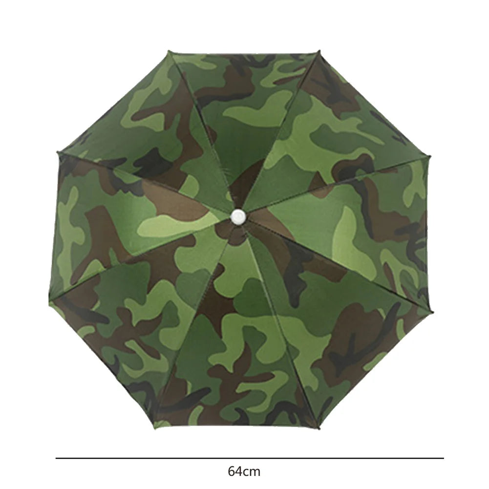 Umbrella Hat Foldable Fishing Sunshade Headwear Cap Waterproof Camping Beach Fishing Hat