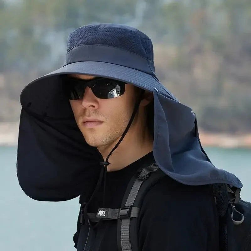 Sun Protection Bucket Hat.  Summer Outdoor Hunting Cycling Hiking Hats Camping Visor Caps Removable Fisherman Cap for Men Women