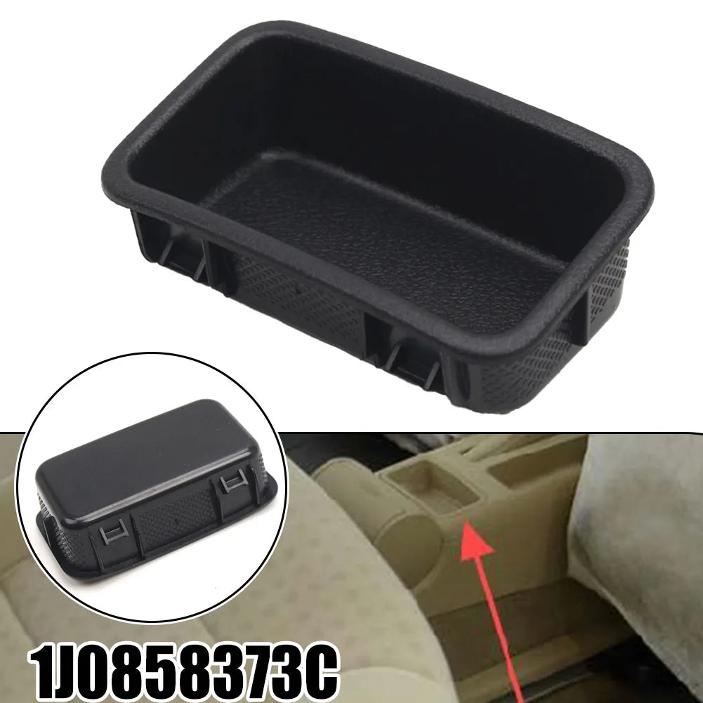 Black Car Storage Box , Center Console Armrest Flocking Organized Storage Box